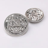 10pcs Diamond-Studded Rhinestone Round Shank Buttons