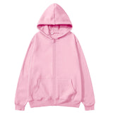 Men's and Women's Fleece Zipper Hoodie Jacket