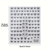 Mini Bowknot Design Nail Art Stickers - Set of 1 or 2
