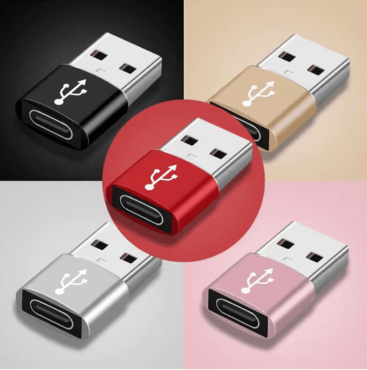 USB to Type C Converter Adapter – Portable USB 3.0 to Type C Adapter for Phones & Computers