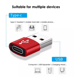 USB to Type C Converter Adapter – Portable USB 3.0 to Type C Adapter for Phones & Computers