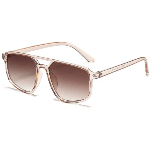 🔥 Vintage Small Frame Double Bridge Sunglasses – Luxury Brand Fashion Shades for Men & Women